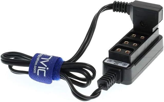 Male D-tap B to 4-Port Female D-Tap P-Tap Hub Adapter Splitter For Photography Power (d-tap splitter straight cable)