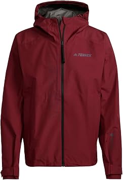 adidas Terrex Gore-TEX Paclite Rain Jacket Mens, Burgundy, Size S