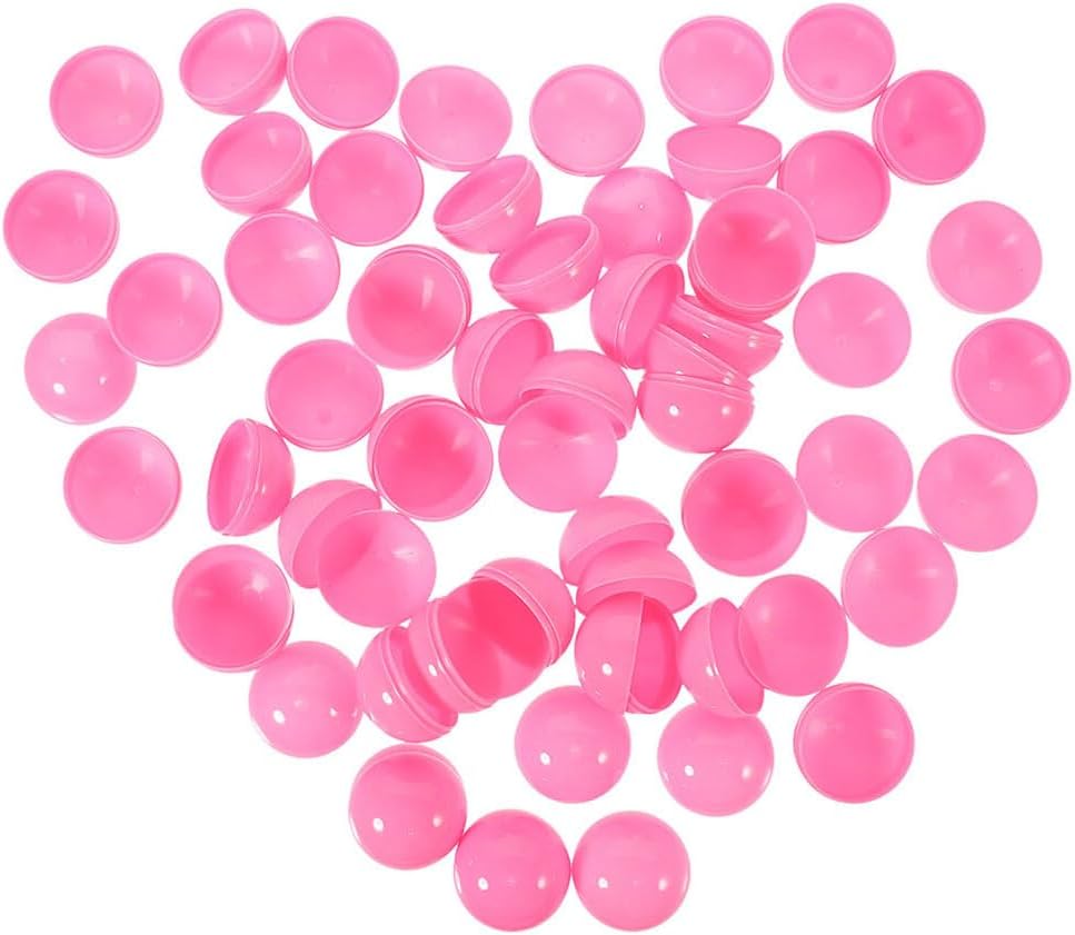 PRETYZOOM 25 Pack Clear Openable Raffle Balls 1.57 in Fillable Capsules Plastic Bingo Balls for Prize Draws Lottery Games Party Favors Event Decorations Reusable Game Props