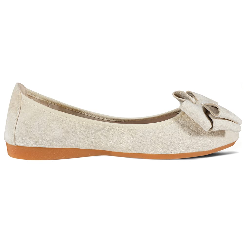 MACHSWON Ballerine da donna comode ballerine pieghevoli da donna casual abito a punta scarpe basse nere da donna