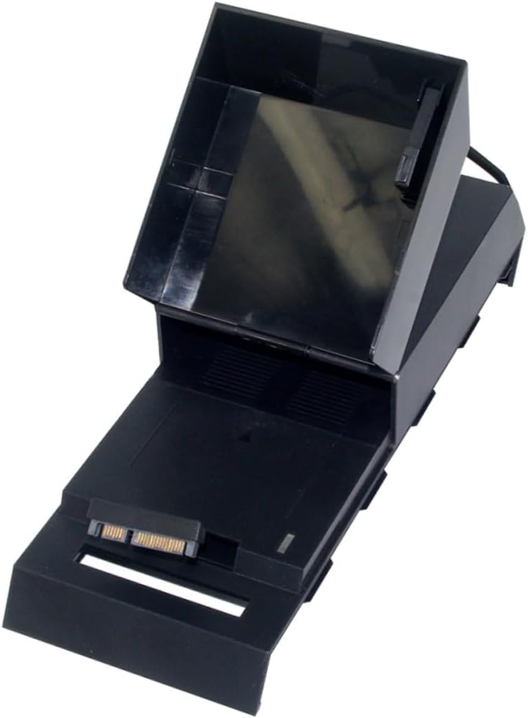 Hard Drive Enclosure for 3.5 Data Storage Black Sturdy Design with Flip-Open Cover Compatible with Gaming Systems