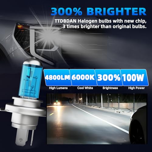 Image of Halogen Headlights Fit for CRV CR-V 2007-2014 Headlight Bulbs,9003 /H4 /HB2 High /Low Beam + h11 Fog Light Bright Light Combo,Plug And Play,Pack of 4 (CRV 2007-2014)