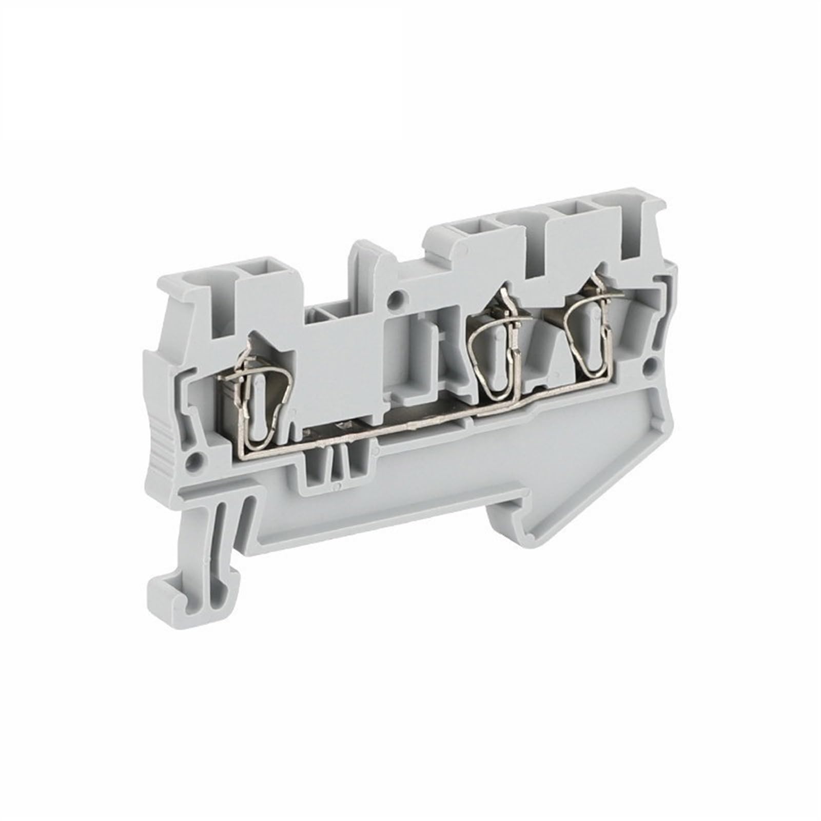 10 pezzi ST2.5-TW Terminale passante a molla a 3 conduttori 2,5 mm² 28-14 AWG Connettore filo Morsettiera su guida DIN ST 2.5-TWIN(Blue)
