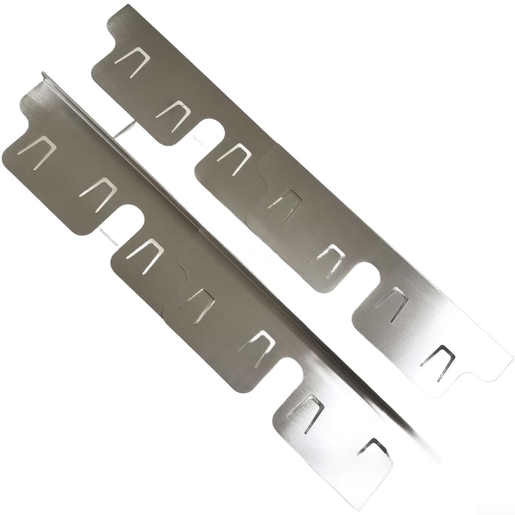 Cubre Huecos Estufa para acero Inoxidable 2 Unidades Ajustable 69,9 cm Antideslizante Cocina (K05 Black)