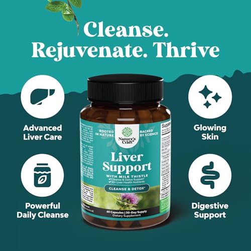 image for Natures Craft Liver Cleanse Detox & Repair 2 Pack Bundle - Herbal Live