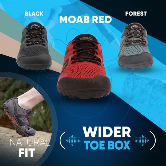 Vista 7 de Xero Shoes Tenis de correr Mesa Trail para hombre, ligeros caminos descalzos