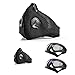 Dust Mask 4Pack -Include 2 Dustproof Mask 2 Pack Safety Glasses, 100% UV Eye Protection Tinted Glasses with PM2.5 Dust Mask Air Filter