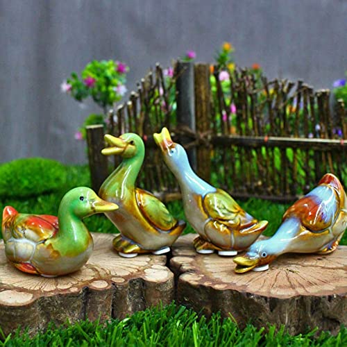 Figurines de canard pour animer un jardin vide statues de sculptures animales d'extérieur