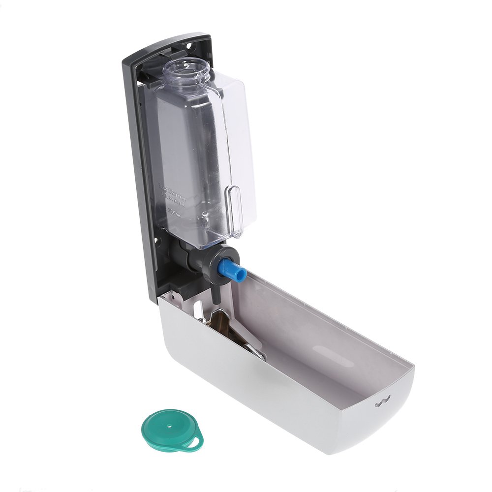 TFixol Dispensador de jabón manual de 300 ml para montar en la pared, caja de champú, baño, baño, lavado de manos, champú líquido, dispensador de jabón y soporte