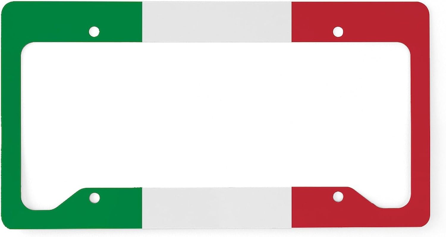 CafePress Authentic Italy National Flag License Plate Holder Aluminum License Plate Frame, License Tag Holder