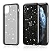 Produktbild Meifigno Glitzer kompatibel iPhone 11 Hülle mit Panzerglas, Harter Rücken mit weichem TPU-Stoßfänger, [Militärschutz] mit Luftkissen, glänzende, Glitzer Hülle für iPhone 11 6,1", Schwarz