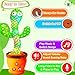 Vitosup Rechargeable Baby Toys Dancing Talking Cactus Toy, Volume Adjustable, Singing Mimicking Repeating, Easter Gifts/Easter Basket Stuffers for Baby Toddler, Baby Infant Toys Gifts for Girls Boys
