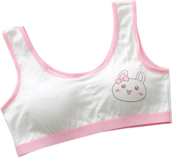 Amazon Tovadoo キッズブラジャー ジュニアブラ 単品 女の子 猫柄 可愛い ガールズハーフトップブラジャー ファーストブラ ノンワイヤー タンクトップ スポーツブラジャー 子供用 小学生 中学生 インナー 下着 パッド 速亁 シンプル ブラジャー 通販