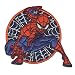 Marvel © Spiderman Comic ragnatela seduto - Toppe termoadesive Patch Toppa ricamate, misura: 6,3 x 6,5 cm