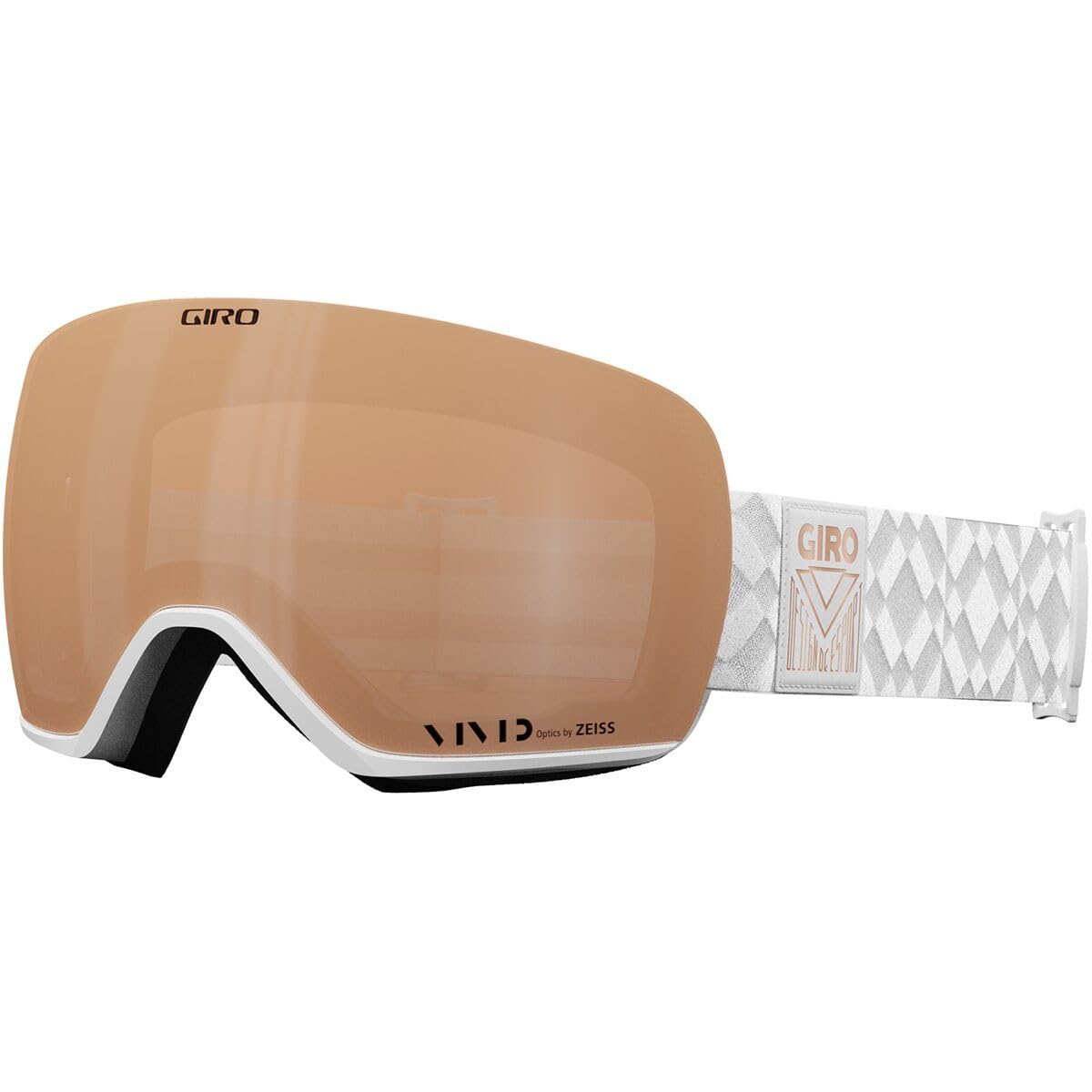 Giro Snow Lusi White Limetless - Gafas de esquí (talla única), color blanco