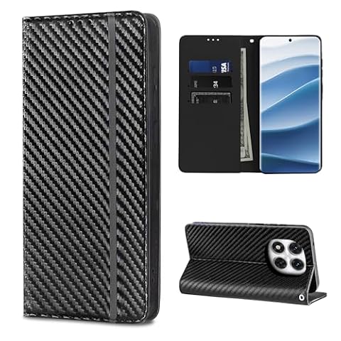CXTcase Etui do Xiaomi Redmi Note 14 Pro 5G/Pro+ 5G, pokrowiec z klapką ze skóry PU z przegródkami na karty i funkcją stojaka, czarny pokrowiec