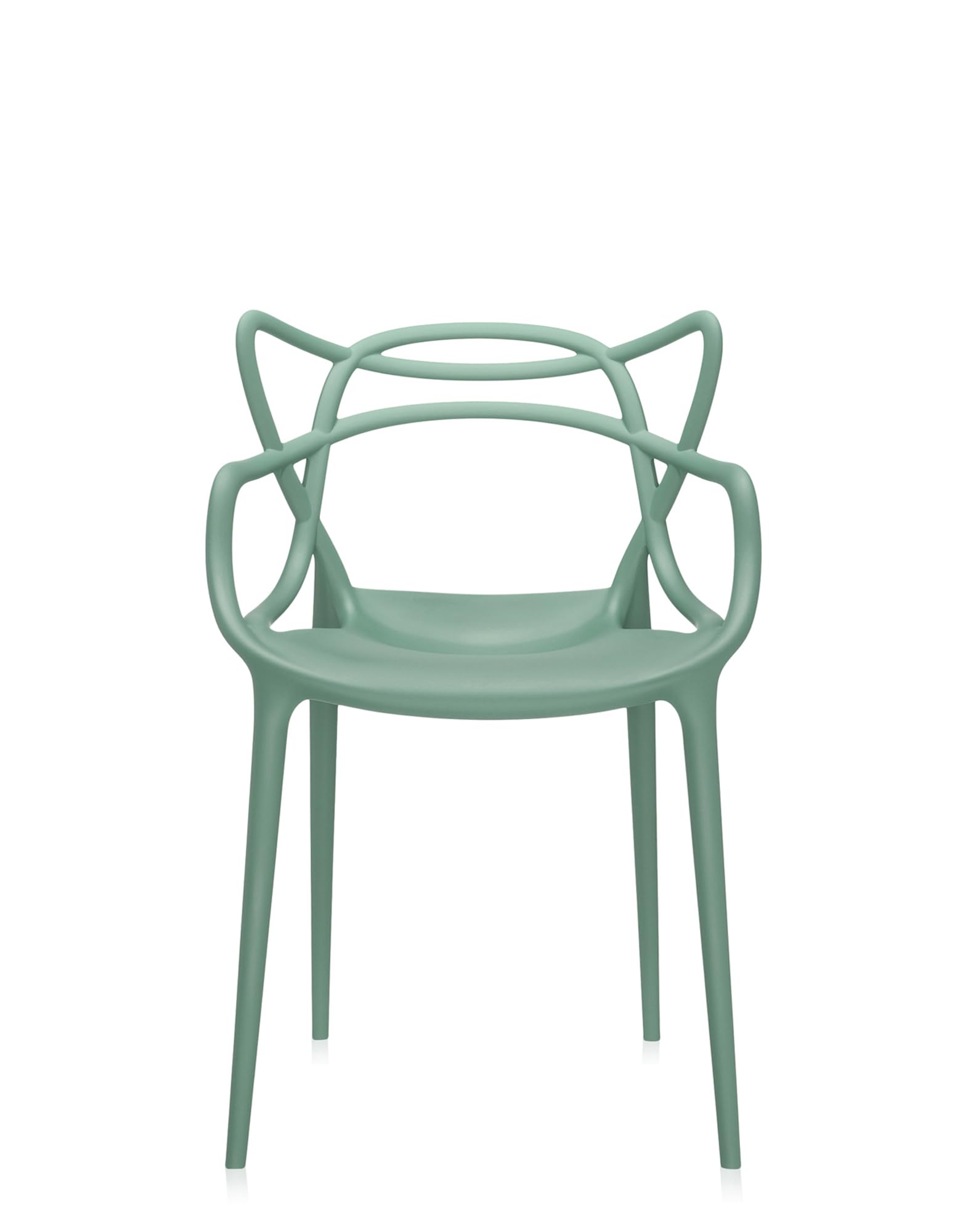 Kartell Masters, Set 2 sedie, Impilabile, Verde salvia