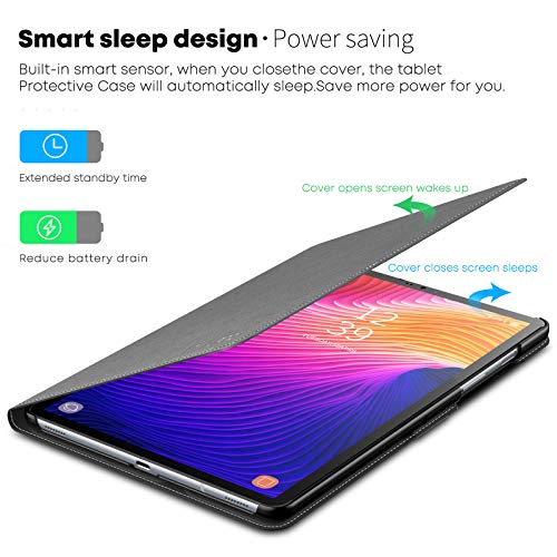 Infiland Case for Samsung Galaxy Tab S5e, Multi Angles Viewing Front Support Case compatible with Samsung Galaxy Tab S5e 10.5 inch (T720/T725/T727) 2019 Tablet,Auto Sleep/Wake,Gray