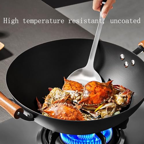 Wok de hierro sin recubrimiento con tapa 32 cm miniatura 4