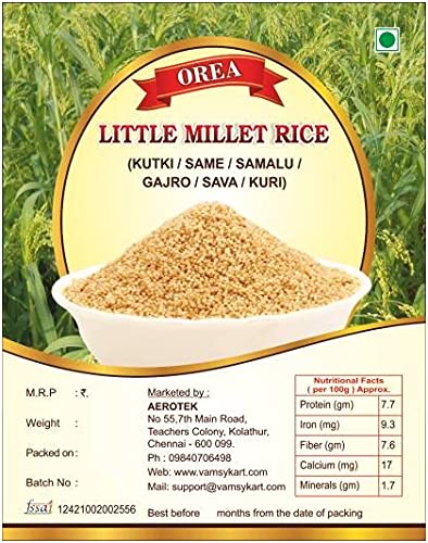 LITTLE MILLET RICE, 1 KGS, UNPOLISHED कुटकी KUTKI/ SAME/ SAMALU/ GAJRO/ SAVA/ KURI (B09BVNPTJT) Amazon Price History, Amazon Price Tracker