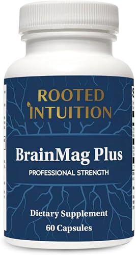 Brain Mag Plus - L-treonato de magnesio, metilcobalamina y teacrina para un enfoque claro, energía mental y motivación  No forma hábito, sin