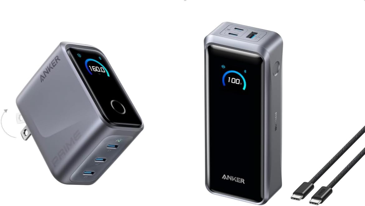 Anker Prime PowerBank(26K,300W) Prime USB C Charger(160W)