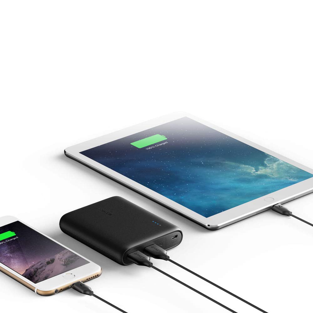 Carregador Portátil PowerBank Anker PowerCore 13.000mAh, 2 portas
