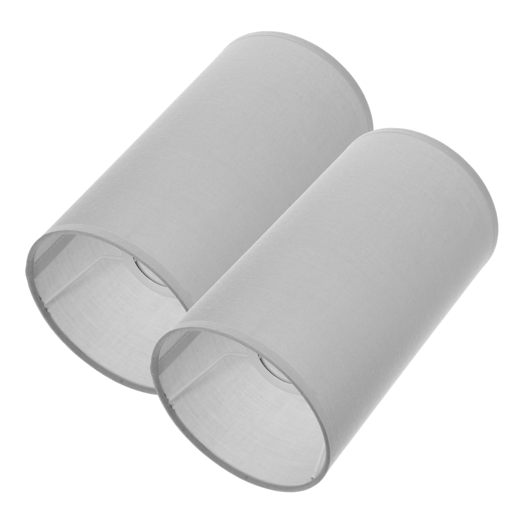 Pantallas de Lámpara Cilíndricas de Tela, Pack de 2 para Mesa