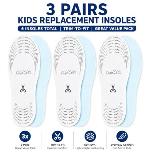 Plantillas para niños, pack 3 pares 5mm EVA transpirable miniatura 2