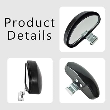 Blind Spot Mirror, Adjustable Car Auxiliary Universal Wide Angle Mirror, Screw Fixation, Rear View HD Glass Wide Angle Mirror Automotive Exterior Accessories Fits for Most Car SUV Truck