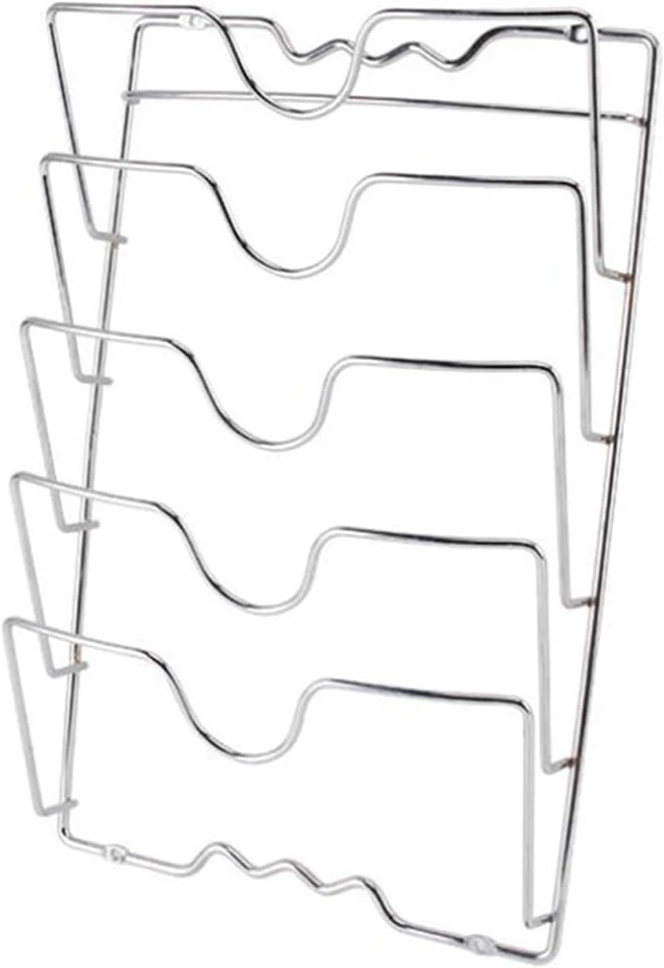 Kitchen Organizer Rack Wall Hanging Pot Cover Rack Five-Layer Pot Lid Metal Free Multifunctional Rack Pot Lid Storage Rack