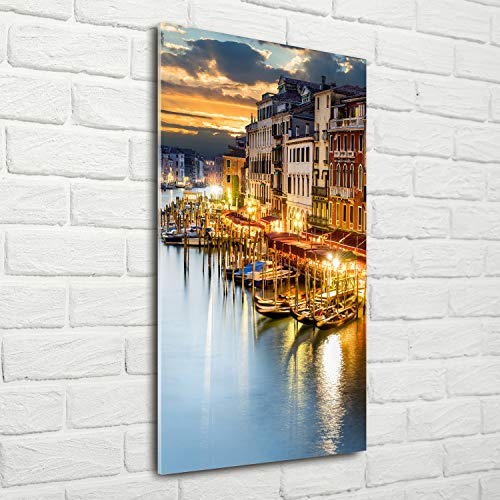 Tableau Venise en verre trempé 70x140 cm pour illuminer votre salon