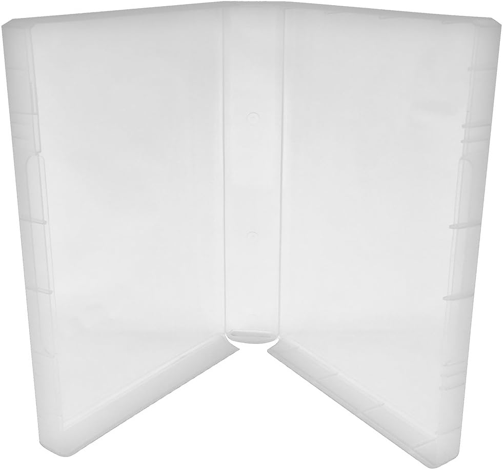 (120) CheckOutStore Plastic Storage Cases for Wood Mounted Rubber Stamps, 1 5/8" (40mm) inch Spine Size (Clear)
