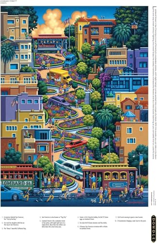 Buffalo Games - Eric Dowdle - Lombard Street - 1000 Piece Jigsaw Puzzle for Adults - Challenging Puzzle Perfect for Game Nights - Finished Size is 26.75 x 19.75 - image 5
