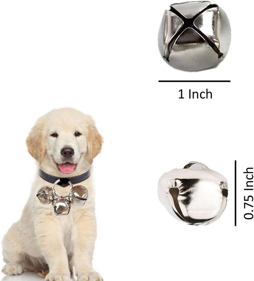 KISEER 100 Pcs Jingle Bells Bulk, 1 Inch Craft Bells for DIY Christmas Home Decoration (Silver) : Arts, Crafts & Sewing