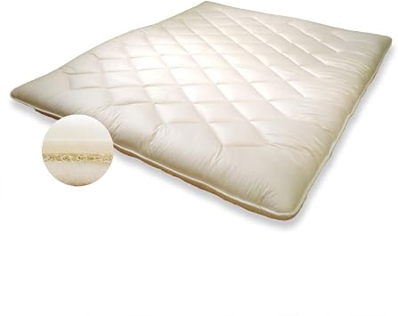 Sleeping Princess High Resilience, Bulk 4-Layer Mattress, King, Aero, Plain, Ivory, Three-Dimensional Spring Structure, Wool, All Seasons, Made in Japan
