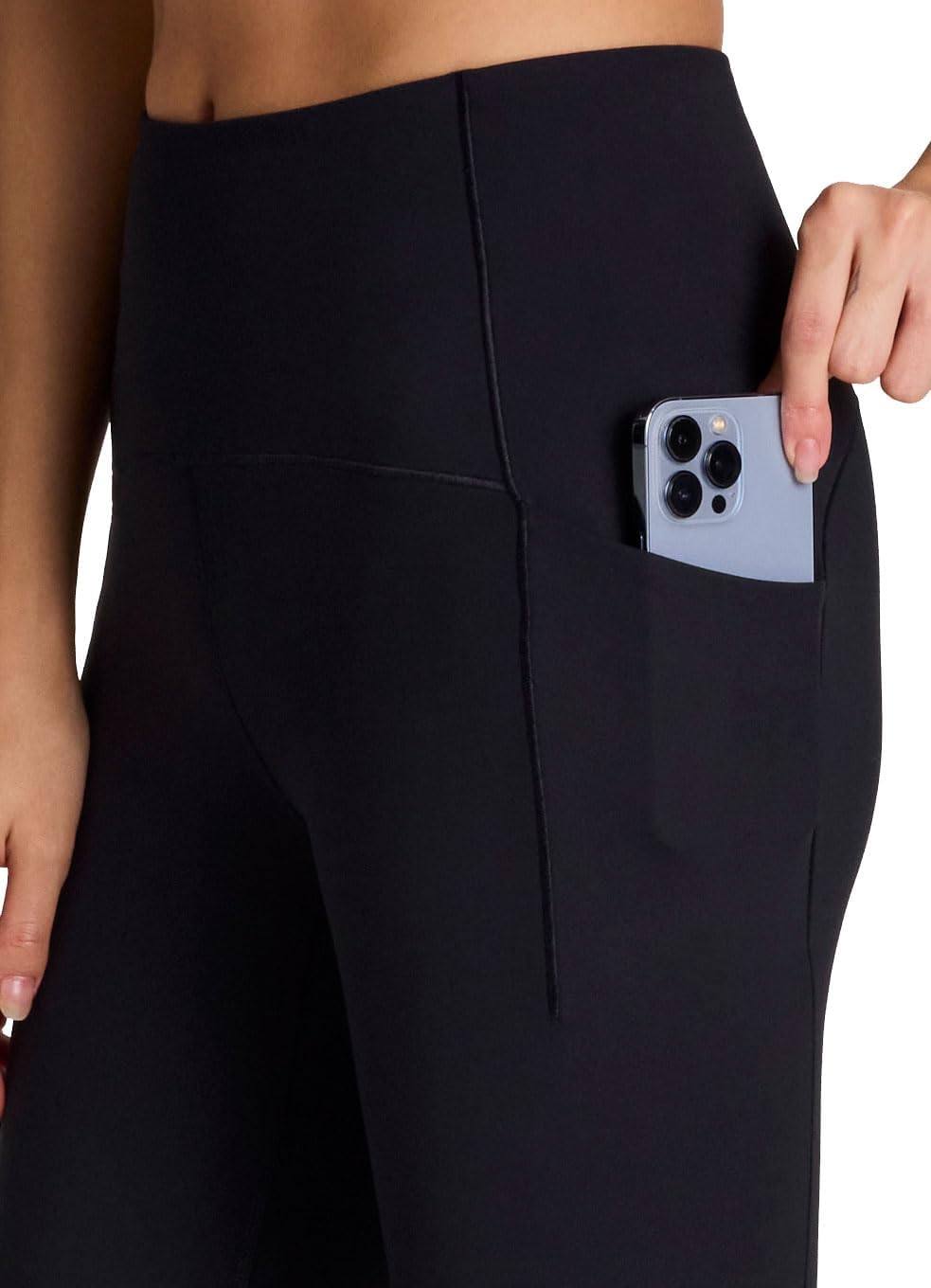 RBX Active Women's Squat Proof Training Capri, Moisture Wicking High Impact Ultra Cropped Capri Legging with Pockets - Image 2