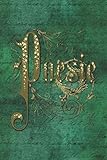 Poesie: Notizbuch Steampunk Poesie | ca. DIN A5 (6x9''), liniert, 150 Seiten, grün-goldenes Vintage Design GFD 007 | Softcover | für Steampunker, ... | Ideal als Tagebuch, Notizbuch, Journal
