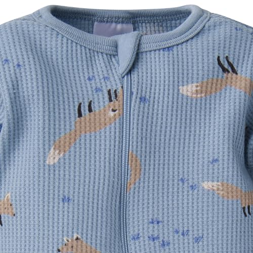 Image of Gerber Baby Boys & Girls 2-Pack 2-Way Zip Thermal Footed Sleep 'N Play