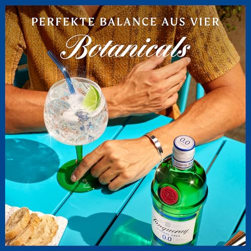 Tanqueray 0,0%, alkoholfreie Gin-Alternative, für nicht-alkoholische Cocktails und Longdrinks, zuckerfrei & kalorienfrei, 0%, voller Geschmack, 700ml Einzelflasche