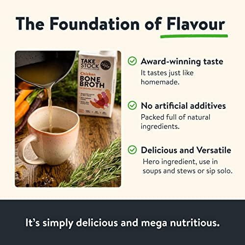 Chicken Bone Broth | Free Range | Collagen, Protein & Amino Acids | Low Carb & Gluten Free | Clear Liquid Broth, not Chicken Stock Cubes, Powder or Concentrate | 3 x 500ml