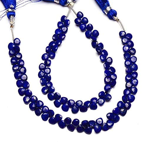 Lapis lazuli afghanistan perles cœur 5mm facettées rang 8 pouces DIY bijoux