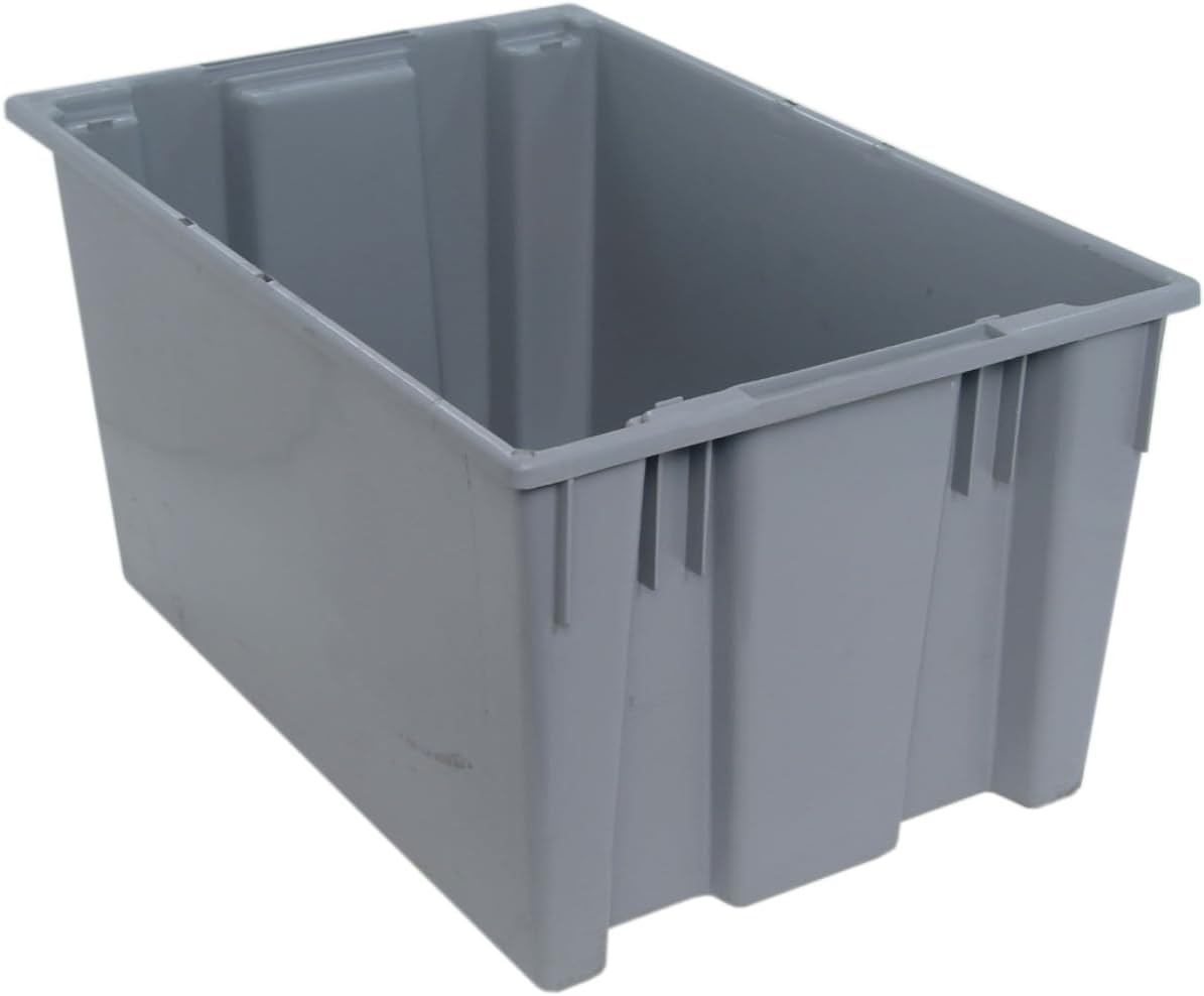 Quantum Storage snt300 Nest Totes Heavy Duty Part Organizer Bins - 29-1/2" x 19-1/2" x 15" - 3 Pack