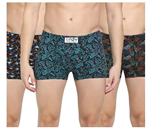 Image of The Tinge Men's Eazy Premium Printed Mini Trunk for Men and Boys|Men's Underwear Trunk (Pack of 3)