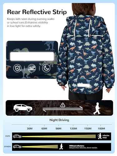 Image of PAMLULU Boys Winter Coats Waterproof Breathable Snowboarding Ski Jackets Fleece Lined Hooded Rain Coat for Kids