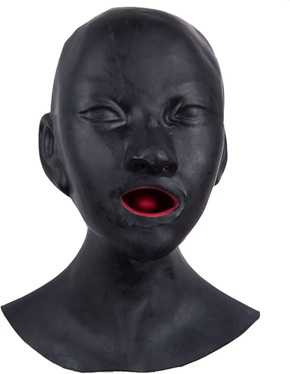 Noblelady Latexmaske Latexhaube Aus Gummi Mit Nasenl chern Zum Spielen noblelady-latexmaske-latexhaube-aus-gummi-mit-nasenl-chern-zum-spielen
