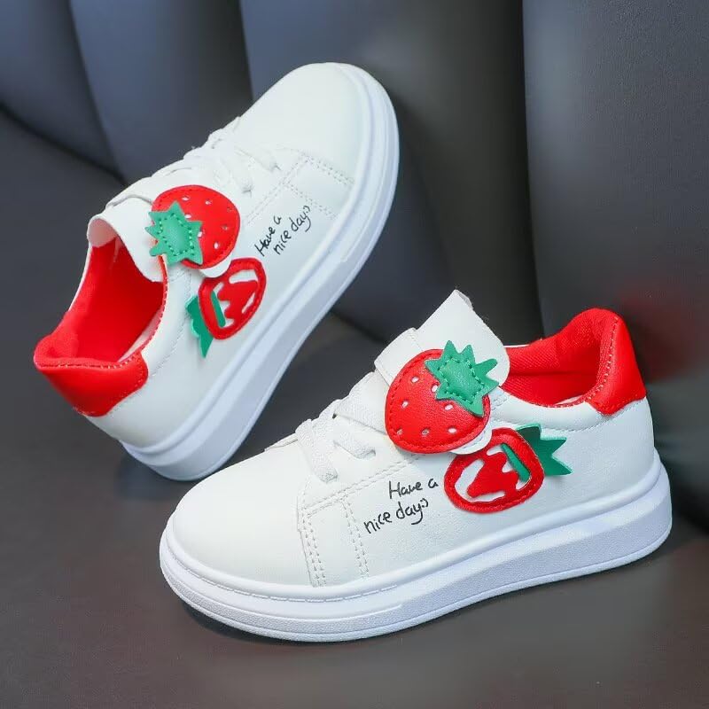 Kids Girl Cartoon Strawberry Casual Sneakers for School Walking Running Travel3