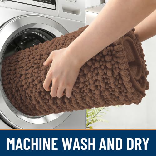 Image of OLANLY Dog Door Mat for Muddy Paws 30x20, Ultra-Absorbent Chenille Mud Mat