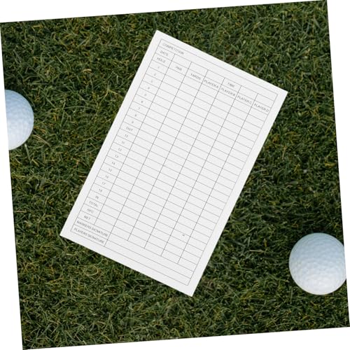 30 tarjetas para puntaje de golf papel revestido Toddmomy miniatura 7