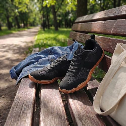 Image of Women's Barefoot Sneakers Wide Toe Box Zero Drop Sneakers | Breathable Lightweight Non-Slip Shoes for Gym Training, Trail Running, Hiking & Daily Walking